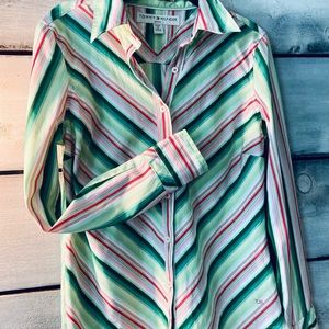 Retro rainbow chevron button up - Tommy Hilfiger